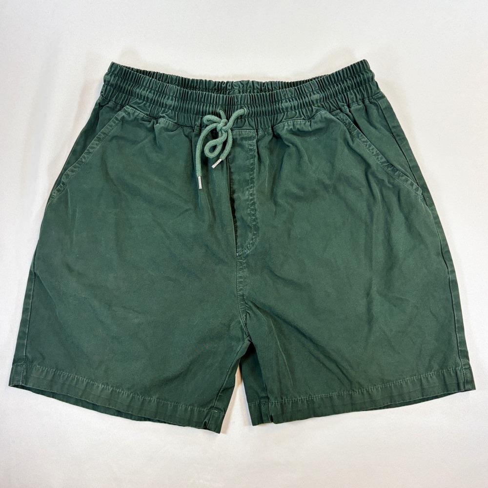 Colorful Standard Organic Twill Shorts Mens L Hunter Green Cotton CS4001